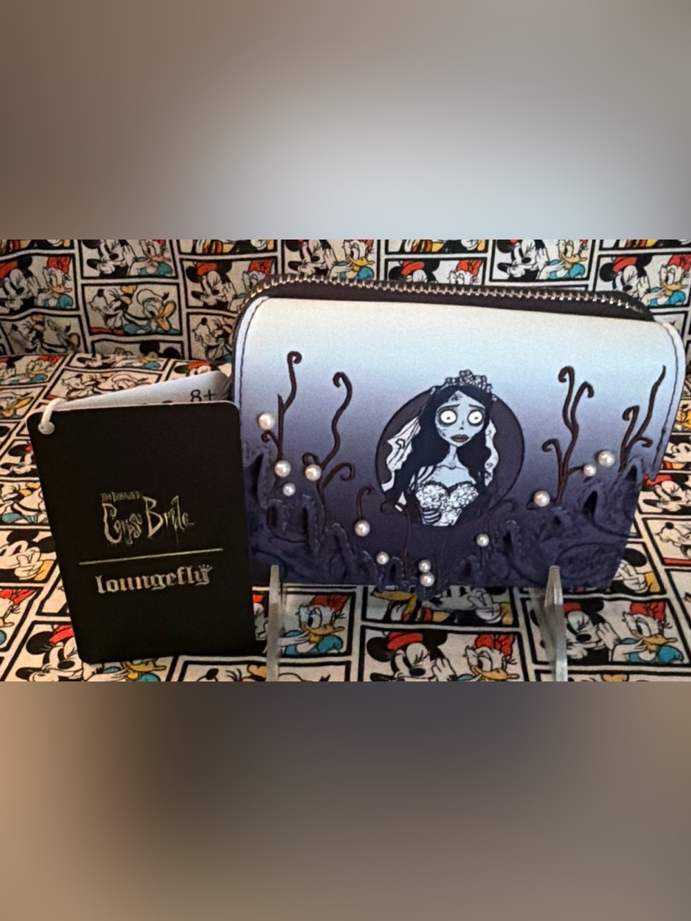 LOUNGEFLY The Corpse Bride Bridal Dress Beaded Wallet NWT 2026